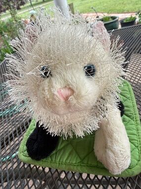 Webkinz Domino Cat Plush No Code White & Black Kitty Stuffed Animal Toy Ganz